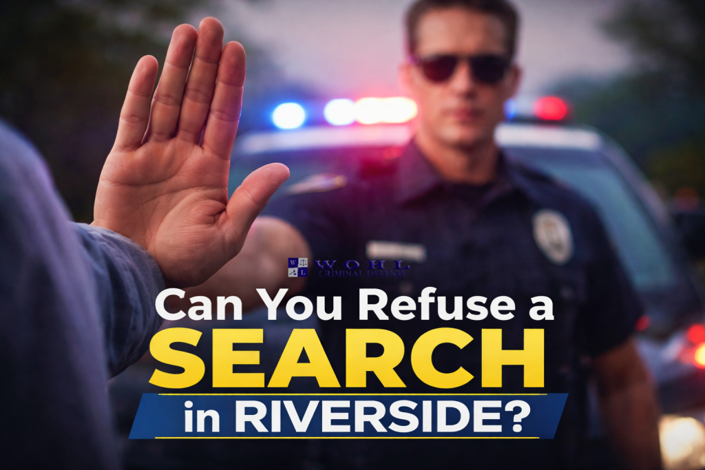 can you refuse a search in Riverside