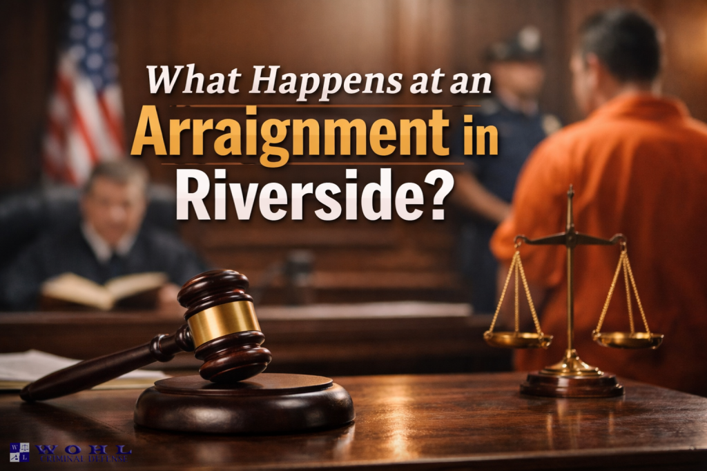 arraignment in Riverside