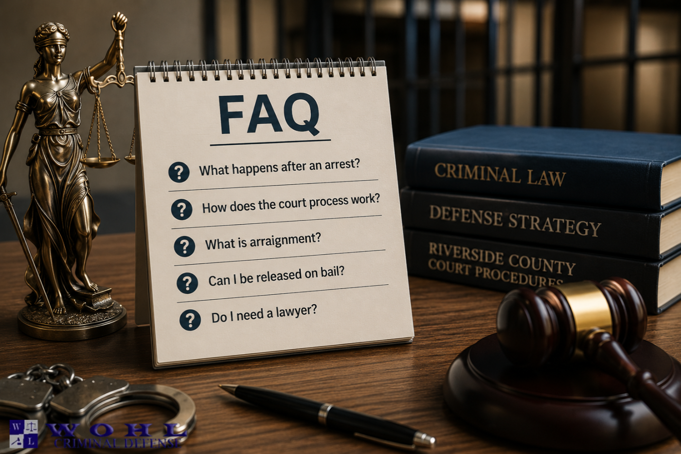 what happens after an arrest in Riverside County