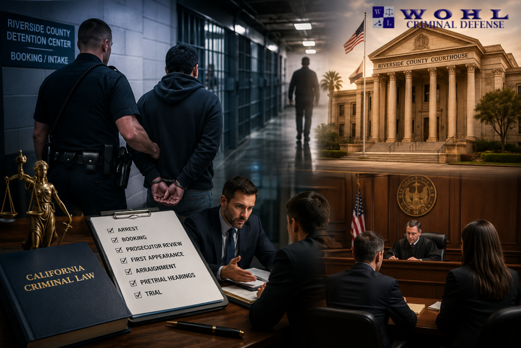 what happens after an arrest in Riverside County